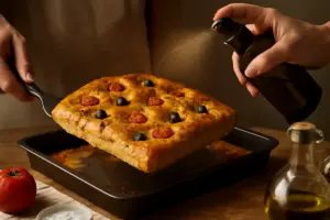 Ricetta focaccia barese originale: il segreto per una superficie perfettamente dorata