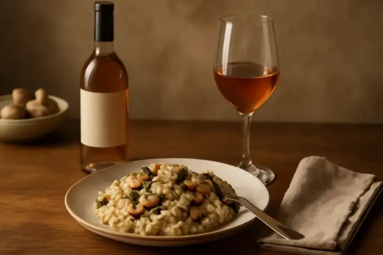 Che vino offrire con un risotto ai funghi? La risposta insospettabile che cambia la serata