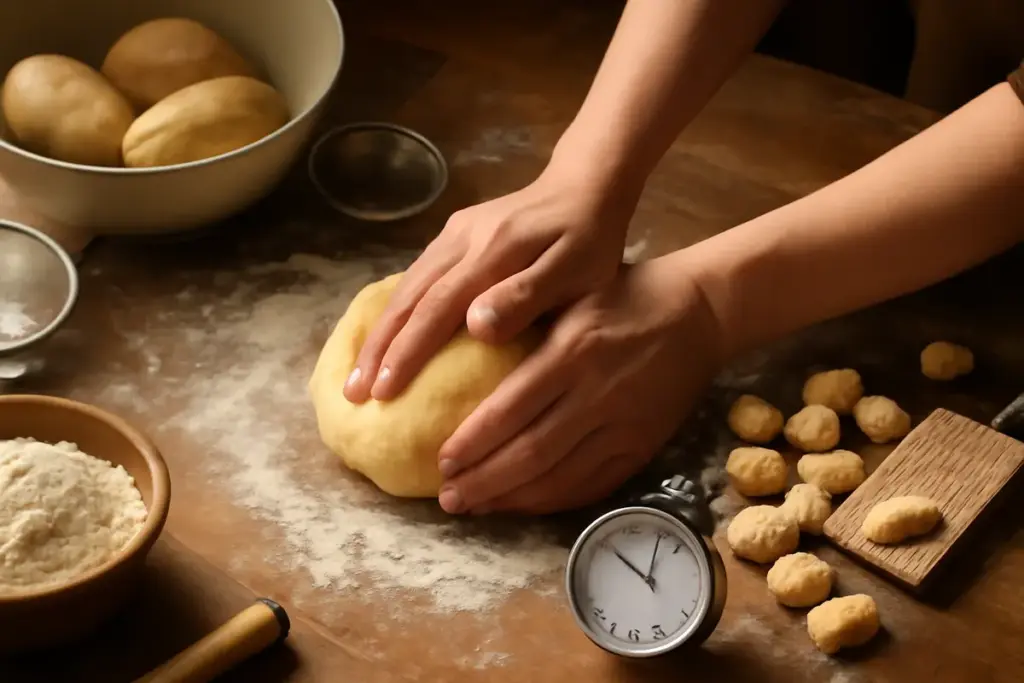 Gnocchi di patate morbidi: il momento esatto per lavorare l’impasto senza renderlo duro